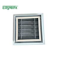 Grille en aluminium réglable avec filtre en maille, grille de ventilation à lame ouvrable pour système d'admission et d'évacuation d'air mural CVC