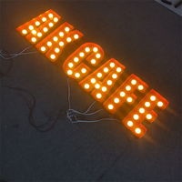 Signalisation d'ampoule en métal Lettres de la chaîne personnalisées Marquee Storefront Sign Marquee Letters Light Bulb Sign for Store