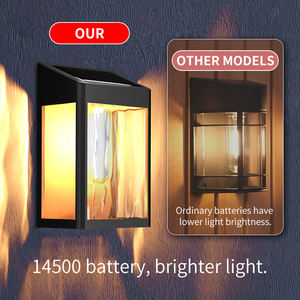 Lámpara de pared solar LED Ip65 impermeable al aire libre jardín montaje en pared inducción aplique de pared solar luz - Product Image 4