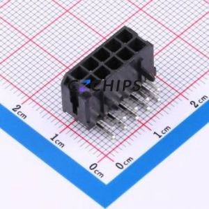 BX-MX3.0-2-5PWZ Wire-to-Board Pin Header Bent Lead Through Hole,P=3mm Connector 2x5P 3mm Right Angle Insert Micro-Fit (MX 3.0) - Product Image 1