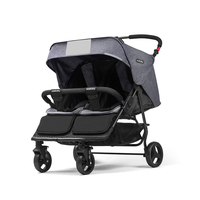 Poussette de jogging de luxe pour bébé jumeau pliable et portable pour 2 familles d'enfants pour les familles actives en déplacement