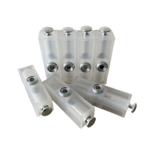 Connecteur de meuble Huayi Parts 18 tout-en-un à tête ronde en aluminium, transparent, 9 pièces, quincaillerie pour meubles - Product Image 1