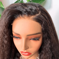 Perruques sans colle pré-épilées avec cuticules alignées, SDD Super Double Drawn, en cheveux vietnamiens bruts Yaki Kinky Straight, vente en gros