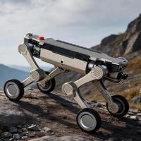Robot quadrupède industriel à roues haute vitesse pour l'inspection, le sauvetage, la logistique et la sécurité D1 Max