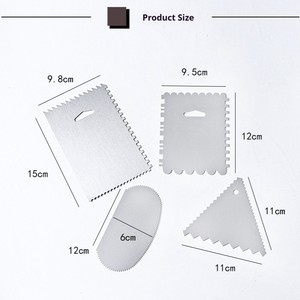 Grattoir à pâte ergonomique de précision <span class=keywords><strong>en</strong></span> acier inoxydable pour la mesure et le raclage précis de la pâte <span class=keywords><strong>en</strong></span> milieu professionnel et commercial - Product Image 3