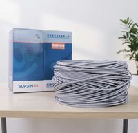 Câble CAT6 CCA pour extérieur, enterrable, étanche, protégé contre les UV, câble réseau Ethernet LAN, UTP solide 23AWG 550MHz