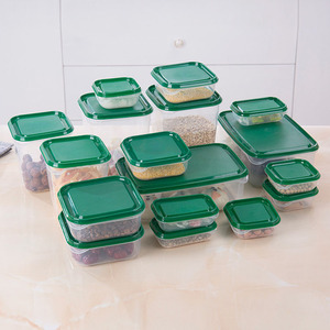 Juego de 17 Recipientes de Plástico Hyri para Preparación de Comidas con Tapas, Cajas para Preparar Almuerzos con Diferentes Tamaños, Caja Transparente para Almacenar Frutas - Product Image 3