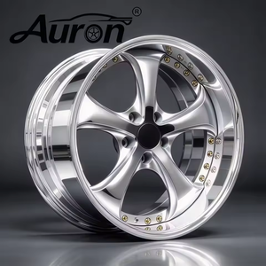 Auron Aluminum Alloy <b>Wheel</b> 5.5x17 Gold Multi <b>Spoke</b> Two Piece Cast for Passenger Car Retrofit Upgrade Wholesale <b>Wheels</b> - Product Image 3