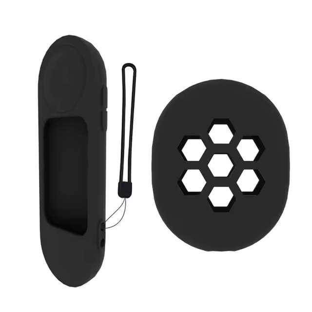 Silicone Protective Case With Strap for Google 2020 Chromecast TV Remote Control 2pcs Set Shockproof Anti-slip Silicone Cover