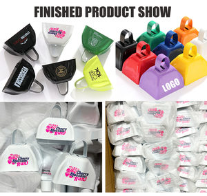 Sino de Vaca Personalizado com Adesivo, Sinos Brancos com Cabo - Product Image 3