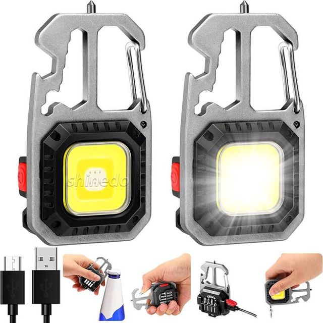 Portable Rechargeable LED Flashlight Keychain Light Torch Lantern  Work Light Camping Light Mini Led Flashlight