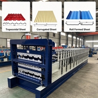 Ligne de fabrication automatique de tôles de toiture en métal glacé pour panneaux de toiture en acier à trois couches