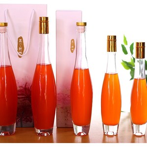 Chất Lượng Cao Dày Dưới Pha Lê Thủy Tinh Màu Trắng Chai Rượu Vang Cho Tequila Brandy Bụng Hoa Mẫu Đơn Hạt Giống Trái Cây Rượu Vang Bowled Thiết Kế Dễ Dàng Mở - Product Image 1