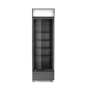 Réfrigérateur Arktic 254L noir à porte simple avec panneau rétroéclairé 220-240V/250W, catégorie équipement de réfrigération pour bar arrière - Product Image 1