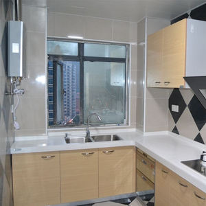 装饰豪华白色摇床pvc现代高光丙烯酸设计厨房橱柜套装中国制造 - Product Image 6