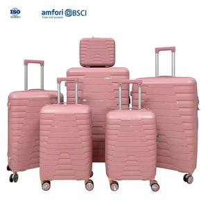 20 24 28 Inch <strong>Large</strong> Capacity Pink PP Travel <strong>Suitcase</strong> 20 Inch <strong>Black</strong> Cabin Luggage Anti-theft Trolley <strong>Suitcase</strong> Luggage Set of 3 5 - Product Image 1