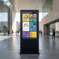 AIYOS Commercial Outdoor LCD Kiosk IP65 Waterproof Sunlight Readable Digital Signage 24/7 DOOH Display OEM Manufacturer