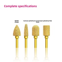 Perceuse électrique en forme de balle conique à disque abrasif en diamant brasé pour mèche de scie cylindrique en fonte