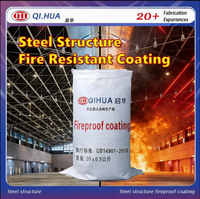 Revêtement ignifuge non intumescent pour la protection incendie des structures en acier intérieures, protection incendie passive, 25 kg/sac