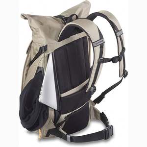 Free Sample Unisex Custom Logo Roll Top Backpack <b>Waterproof</b> Oxford Sport and Office <b>Rucksack</b> With Gym Accessory Zipper Closure - Product Image 6