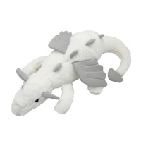 2022 nouveau design dragon blanc en peluche neige dragon neige dragon en peluche