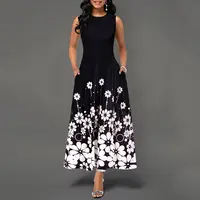 Элегантное цветочное летнее платье-сарафан для женщин