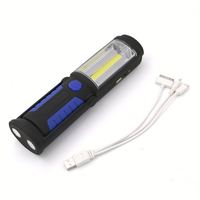 WOSEN Fabrik AC LED-Taschenlampen Braun 3500K Warmweiß Hakenmontage Tragbare USB-Aufladbare ABS-Kunststoff-Gehäuse Arbeitsleuchten