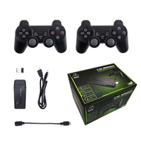 M8 4K HD TV Game Stick 20000 Game Kontroler Nirkabel 2.4G Double Stick Konsol Video Game untuk PS1 Konsol Video Game Modern