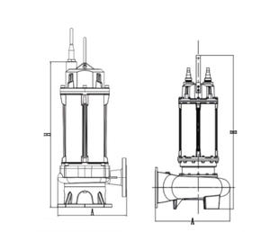 Non-Clogging 50WQ Wastewater <b>Pump</b> with 100mm Large Solid Passage & Imported Bearing - Product Image 5