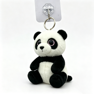 Custom Embroidered Cartoon Panda Plush Pillow Keychain <b>Mini</b> Stuffed Animal <b>Keyring</b> Stress Relief Back Charm - Product Image 3