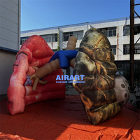 Modèle gonflable sur mesure pour décoration, Grand ballon gonflable œil de monstre rouge pour les festivals d'Halloween
