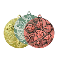 Médailles et trophées personnalisés par le fabricant, médailles de course en alliage de zinc avec logo vierge par sublimation, médailles sportives en métal sur mesure