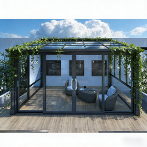 Fournisseur direct d'usine de structures en verre modernes <span class=keywords><strong>pour</strong></span> véranda, maison-conteneur, pièce en verre extérieure et véranda solaire - Product Image 4