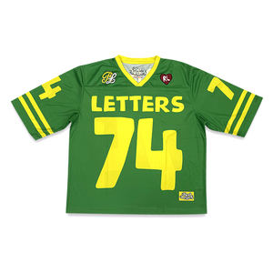 เสื้อเจอร์ซีย์ฟุตบอลอเมริกันย้อนยุคเสื้อครอปโอเวอร์ไซส์แบบกำหนดเอง - Product Image 6