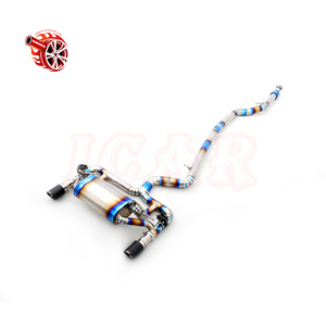 Para BMW Serie 1 335 <span class=keywords><strong>335i</strong></span> <span class=keywords><strong>F30</strong></span> 3.0T 2012-2016, Sistema de Escape con Silenciador y Tubo de Bajada de Acero Inoxidable Pulido a Espejo de 1.5mm - Product Image 3