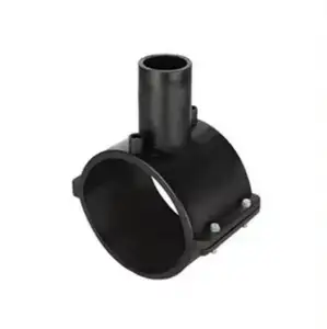 Wholesale Customized DN90-200 HDPE Electrofusion Head Pipe Fitting OEM Supported Straight Saddle Connector Welding Connection