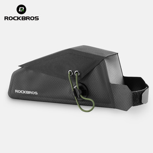 ROCKBROS Su Geçirmez Üst Boru Bisiklet Çantası 0.8L Bisiklet Kadro Çantası Hafif Manyetik Kapatmalı Yansıtıcı Yol <span class=keywords><strong>MTB</strong></span> Çantası - Product Image 2