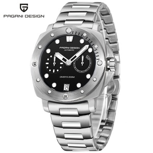 PAGANI DESIGN PD1767 Men's <b>Automatic</b> Mechanical <b>Wristwatch</b> Stainless Steel Strap Sapphire Crystal Diving Waterproof Reloj Hombre - Product Image 6