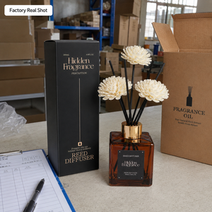 Difusor de Aromas Ecológico a Base de Plantas, Sin Alcohol, <span class=keywords><strong>Serie</strong></span> <span class=keywords><strong>Hotel</strong></span> de Lujo, Kit de Aromatización para el Hogar, Botella de Vidrio de 50 ml, Seguro para Mascotas, Larga Duración - Product Image 2