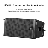 Line Array 12 pouces Haut-parleur extérieur bidirectionnel étanche Line Array Armoire de haut-parleurs actifs Line Array Haut-parleurs professionnels