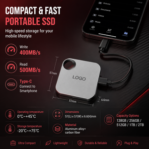 512GB draagbare Solid State Drive USB 3.2 Gen2*2 500MB/s hoge snelheid aluminiumlegering voor computer - Product Image 5