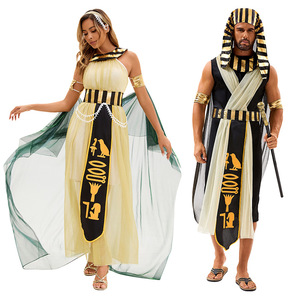 Disfraz de Faraón Egipcio y Cleopatra de Yi Xiaoyi, Conjunto de Disfraces Unisex para Adultos, Traje de Cosplay para Halloween - Product Image 1