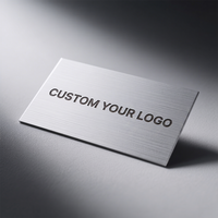 Cartes de Visite en Acier Inoxydable Personnalisées Gravées au Laser Impression UV, Cartes Nominatives en Métal Finition Miroir de Haute Qualité avec Gravure de Logo
