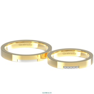Anillos de Boda de Oro Amarillo de Alta Calidad, Nuevos, en Oro Rosa y Blanco, Anillos de Boda Unidos para Siempre - Product Image 1