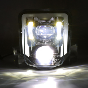 Faros delanteros e-mark Hi/lo para motocicleta, luz LED blanca de 6500K DRL, para Dirt Bike, <span class=keywords><strong>FE</strong></span> 250, <span class=keywords><strong>350</strong></span>, 450, 501, TE 250i, 300i - Product Image 4