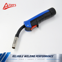Tête de torche de soudage MIG 15AK MB15AK refroidie par air 180A CO2 150A Gaz mixte Col de cygne Pièce de rechange pour pistolet Euro MIG MAG Vente en gros