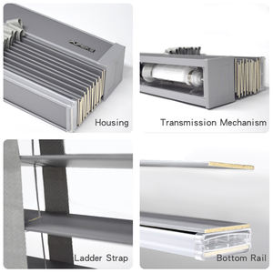 نمط حديث كهربائي الخيزران نافذة عمياء رخيصة الثمن النمط الصيني البندقية الخيزران الشرائح الستار نمط أفقي عادي - Product Image 4