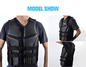 Chaleco Salvavidas de Neopreno Rojo Liso para Adultos con Diseño de Logotipo Personalizado, Espuma EPE, para <span class=keywords><strong>Surf</strong></span>, Natación, Deportes Acuáticos, Moto Acuática, Barco - Product Image 3