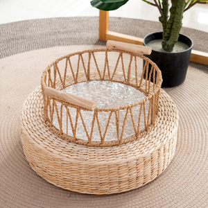 Kingwillow Trending Hot seller eco-friendly moderno rettangolo corda di <span class=keywords><strong>carta</strong></span> cestini da cucina Organizer per il pane - Product Image 6