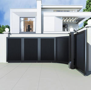 <span class=keywords><strong>Portail</strong></span> <span class=keywords><strong>coulissant</strong></span> automatique de sécurité pour allée, en aluminium découpé au <span class=keywords><strong>laser</strong></span>, pour clôture de jardin électrique - Product Image 5